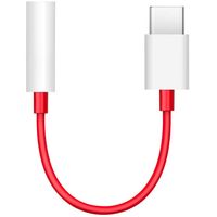 OnePlus Adaptateur de connexion audio USB-C vers Jack 3,5 mm - Rouge