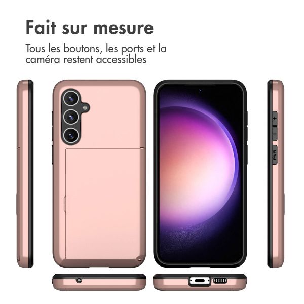 imoshion Coque arrière avec porte-cartes Samsung Galaxy S23 FE - Rose Dorée