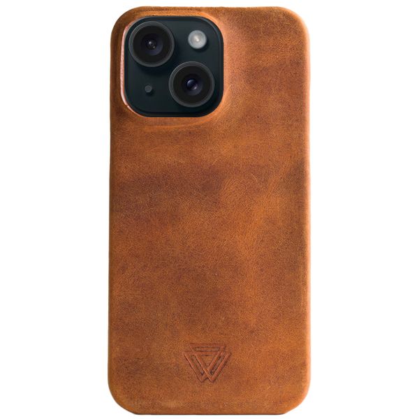 Wachikopa Coque Full Wrap iPhone 15 - Camel