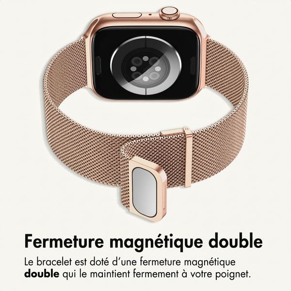 imoshion Bracelet magnétique milanais Apple Watch | 44/45/46/49 mm - Rose Gold