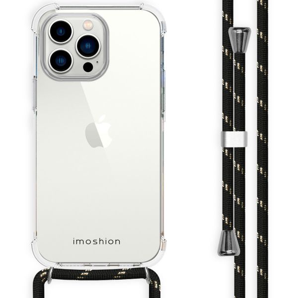 imoshion Coque avec dragonne Apple iPhone 14 Pro Max - Noir & Doré