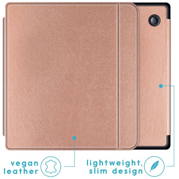 imoshion ﻿Slim Hard Sleepcover avec support Tolino Vision 5 - Rose Champagne