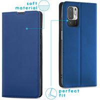 imoshion Étui de télephone Slim Folio Xiaomi Redmi Note 10 (5G) - Bleu