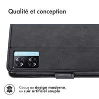 imoshion Étui de téléphone portefeuille Luxe Oppo A57(s) - Noir