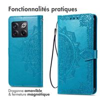 imoshion Etui de téléphone portefeuille Mandala OnePlus 10T - Turquoise