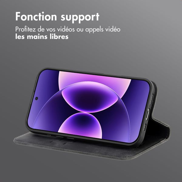imoshion Étui de téléphone portefeuille Slim Xiaomi 17 Pro Max - Noir