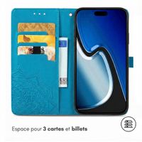 imoshion Etui de télephone Mandala Apple iPhone 15 - Turquoise