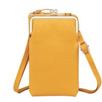 imoshion Sac téléphone en cuir végan Crossbody - Jaune