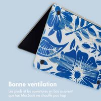 imoshion Coque Design Laptop MacBook Pro 14 pouces (2021 / 2023 M3 chip / 2024 M4 chip) - A2442 / A2779 / A2918 / A3112 / A3185 / A3401 - Flower Tile