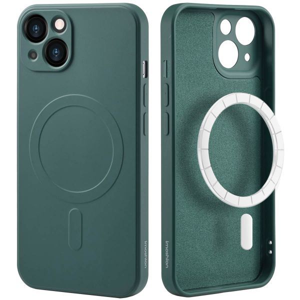 imoshion Coque Couleur avec MagSafe iPhone 13 - Vert foncé