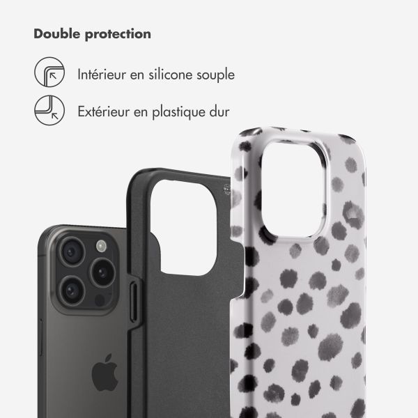 Selencia Coque arrière Vivid Apple iPhone 15 Pro - Trendy Leopard