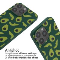imoshion Coque design en silicone avec cordon Apple iPhone 14 Pro Max - Avocado Green