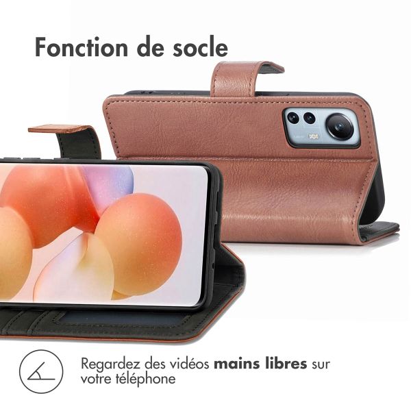 imoshion Étui de télephone portefeuille Xiaomi 12 Lite - Marron
