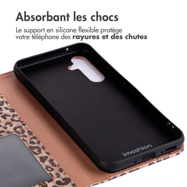 imoshion Étui de télephone portefeuille Design Samsung Galaxy A54 (5G) - Leopard Mood