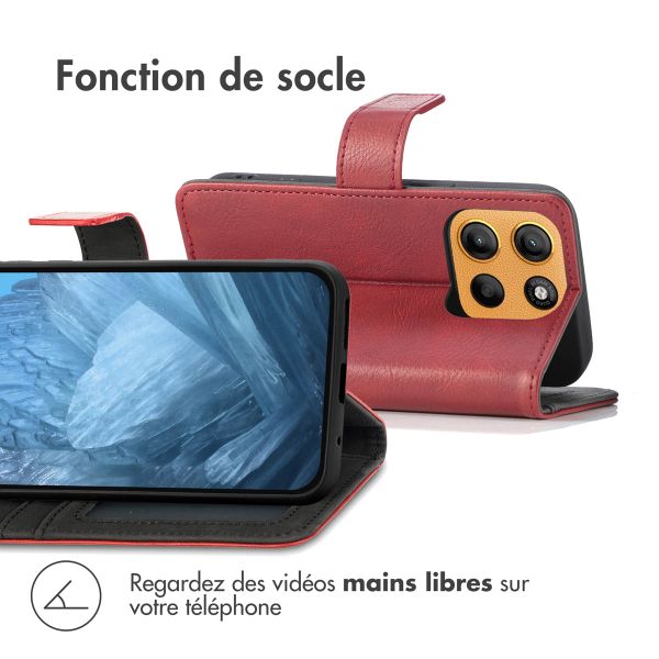 imoshion Étui de télephone portefeuille Motorola Moto G15 / G15 Power - Rouge