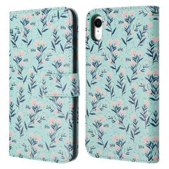 imoshion Étui de télephone portefeuille Design Apple iPhone Xr - Blue Flowers