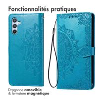 imoshion Etui de téléphone portefeuille Mandala Samsung Galaxy A36 - Turquoise