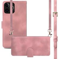 imoshion Etui de téléphone portefeuille avec cordon Apple iPhone 12 (Pro) - Rose
