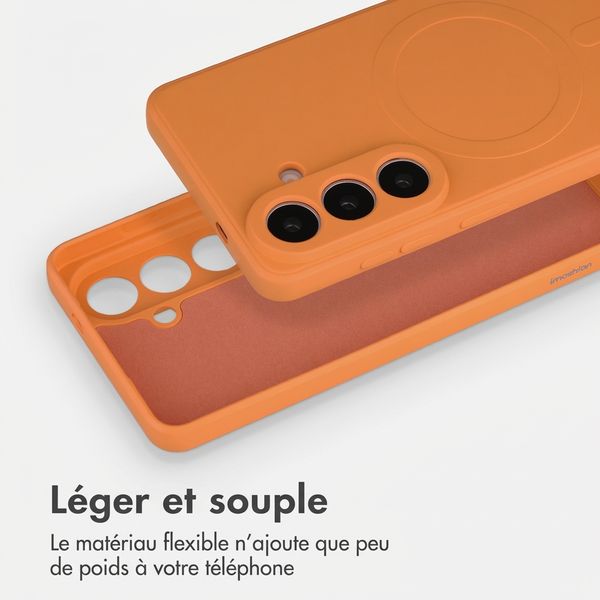 imoshion Coque Couleur avec MagSafe Samsung Galaxy S26 - Orange