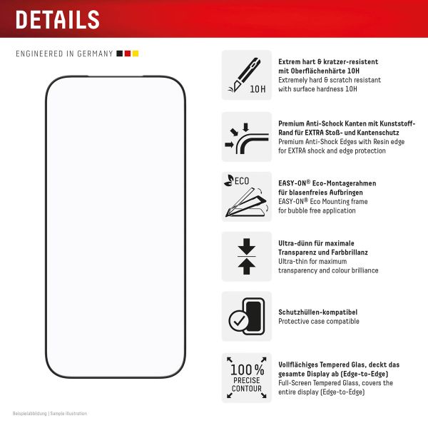 Displex Protection d'écran en verre trempé Real Glass Apple iPhone 17 / 17 Pro