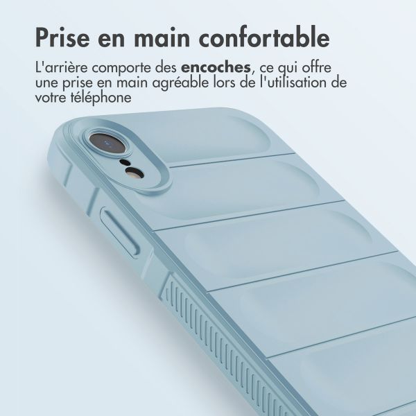 imoshion Coque arrière EasyGrip iPhone Xr - Bleu clair