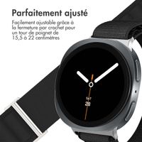 imoshion Bracelet en nylon Alpine Samsung Galaxy Watch 8 (40/44mm) / Classic (46mm) - Noir