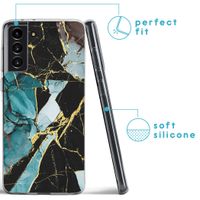 imoshion Coque Design Samsung Galaxy S21 FE - Shattered Blue Marble