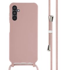 imoshion Coque en silicone avec cordon Samsung Galaxy A14 (5G) - Sand Pink