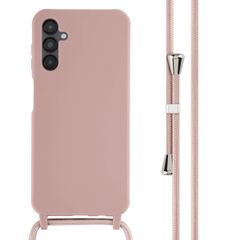 imoshion ﻿Coque en silicone avec cordon Samsung Galaxy A14 (5G) - Sand Pink