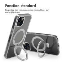 Accezz Coque Ring Stand avec MagSafe iPhone 13 - Transparent