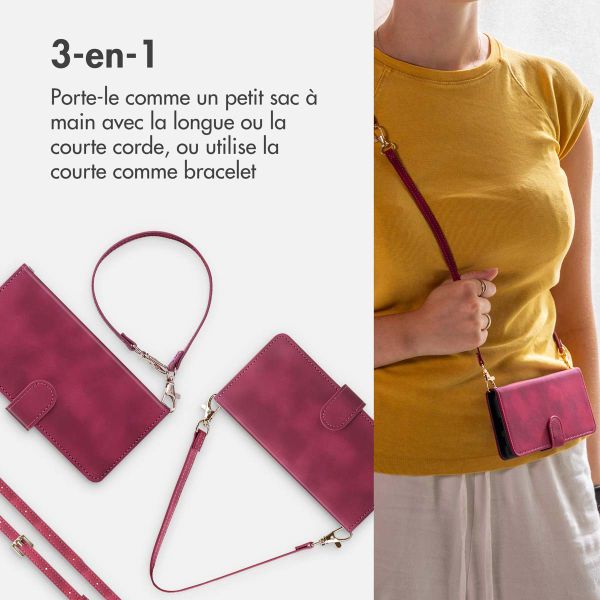 imoshion Etui de télephone portefeuille avec cordon Samsung Galaxy A54 (5G) - Rouge