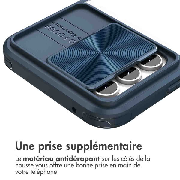 imoshion Coque arrière Camslider Samsung Galaxy S23 FE - Bleu foncé