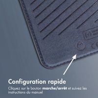 Accezz Portefeuille en cuir magnétique avec support - Compatible avec Apple Find My - Nightfall Blue