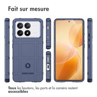 imoshion Coque Arrière Rugged Shield Xiaomi Poco X6 Pro - Bleu foncé