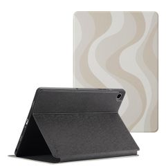 Selencia Coque tablette Vivid Samsung Galaxy Tab A9 Plus - Desert Waves Beige