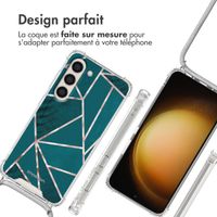 imoshion Coque Design avec cordon Samsung Galaxy S23 - Petrol Green Graphic