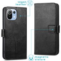 imoshion Étui de télephone portefeuille Xiaomi Mi 11 Lite (5G/4G) / 11 Lite 5G NE - Noir