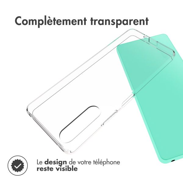 Accezz Coque Clear Sony Xperia 10 V - Transparent