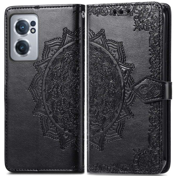 imoshion Etui de téléphone portefeuille Mandala OnePlus Nord CE 2 5G - Noir