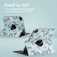 imoshion Coque Design rotatif à 360° Apple iPad Pro 12.9 (2018/2020/2021/2022) - Flowers