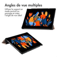 imoshion Coque tablette Trifold Lenovo Idea Tab Plus - Rose Gold