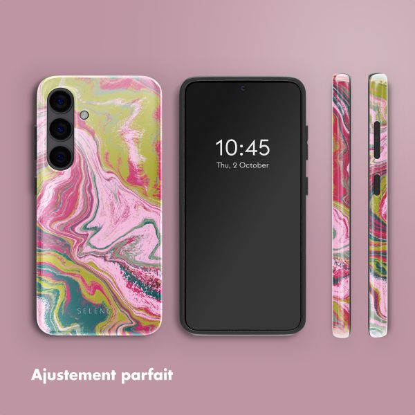 Selencia Coque arrière Vivid Tough Samsung Galaxy S24 - Marble Pink