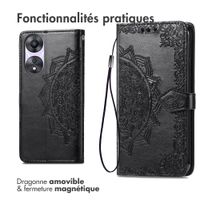 imoshion Etui de télephone Mandala Oppo A58 - Noir