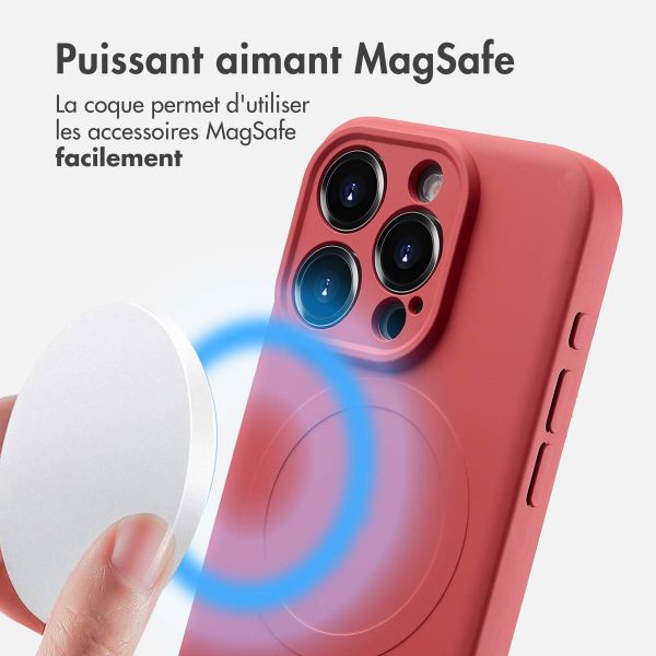 imoshion Coque Couleur avec MagSafe iPhone 15 Pro - Dusty Rose