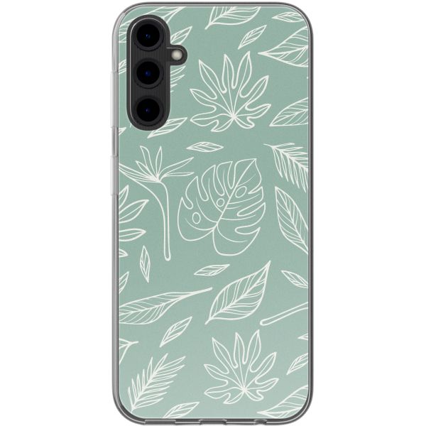 imoshion Coque Design Samsung Galaxy A14 (5G/4G) - Leaves Line-Art