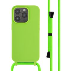 imoshion Coque en silicone avec cordon Apple iPhone 14 Pro - Fluor Groen