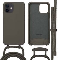 imoshion Coque de couleur avec cordon amovible MagSafe Apple iPhone 12 (Pro) - Black Coffee