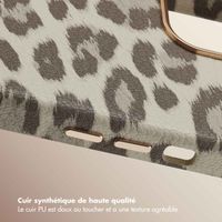 Selencia Coque Sabi imprimé panthère avec MagSafe Apple iPhone 14 - Soft Ivory