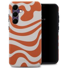 Selencia Coque arrière Vivid Tough Galaxy S24 FE - Dream Swirl Orange