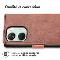 imoshion Étui de téléphone portefeuille Luxe OnePlus Nord 3 - Brun